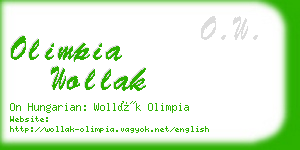 olimpia wollak business card